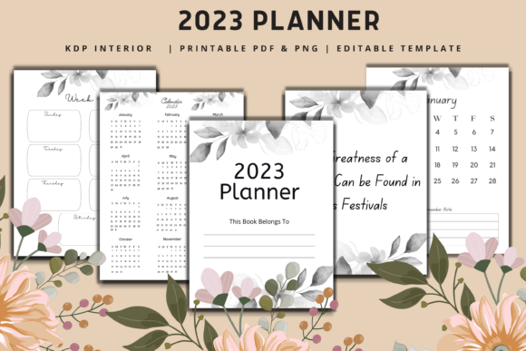 Download 2023 Planner | KDP Interior - 2023 planner Collection