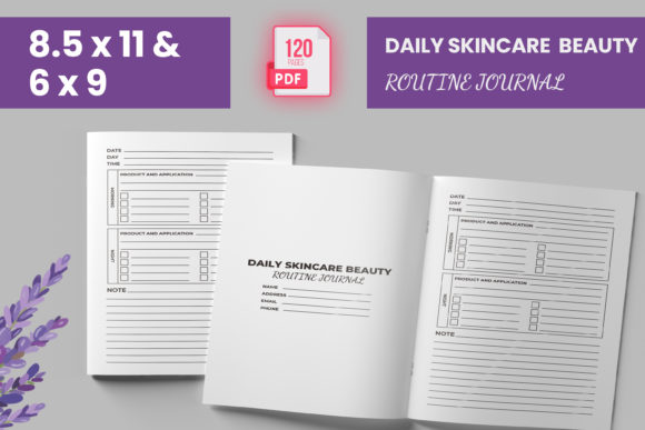 Download Daily Skincare Beauty Routine Journal _ - Premium Bundle