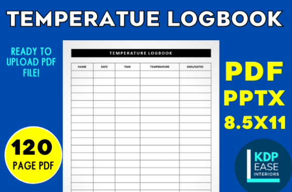 Download Temperature Logbook KDP Ready to Upload - Ready to upload Collection
